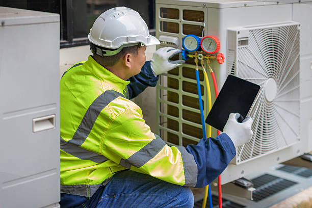 Professional Hvac Maintenance technician working in Bronxville, NY